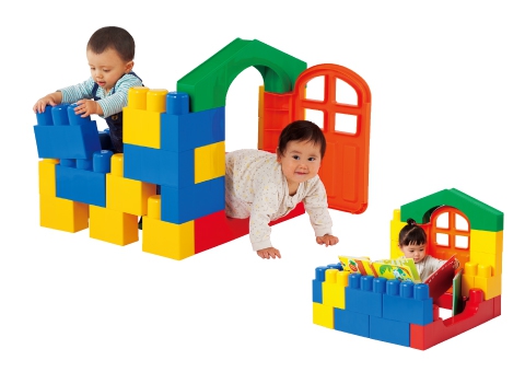 全身でブロック入って遊べるセット ピタゴラス ブロック おもちゃ 乳幼児玩具メーカー ピープル